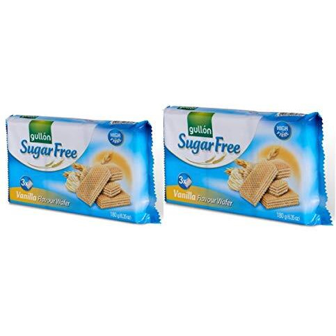 Gullon Sugar Free Wafers Vanilla 180G Pack Of 2
