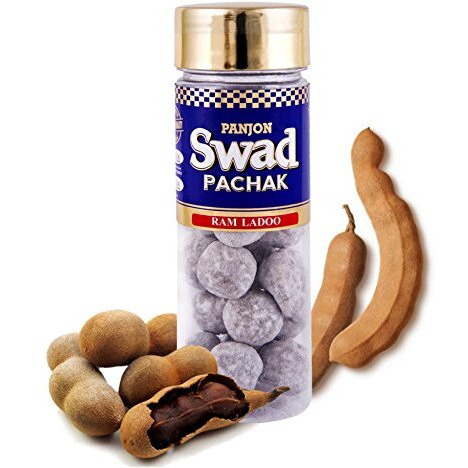 Swad Panjon Swad Pachak Ram Imli Tamarind Ladoo Candy, 1 Bottle, 130G