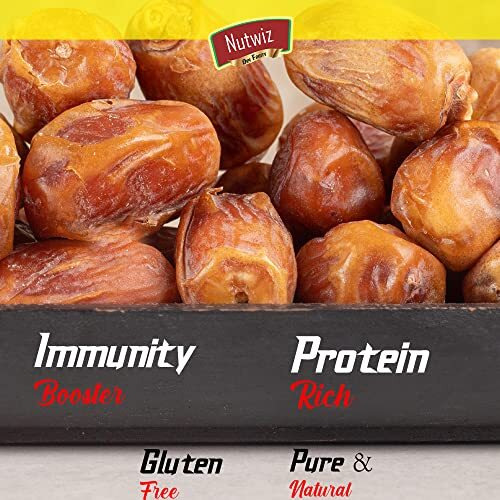 Nutwiz Premium Dates (Yellow Dates/Peela Khajoor, 400G), Fresh