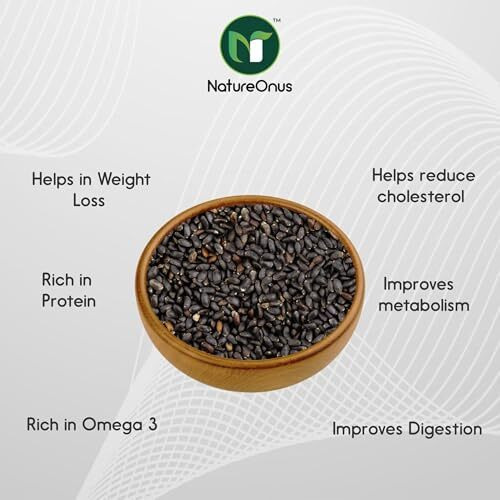 Natureonus Raw Seeds For Eating, 1Kg Pack (Basil Seeds)