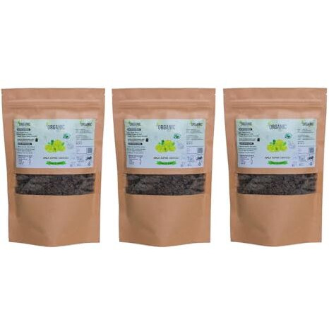 Organic Anand Natural Amla (Grated) Supari | Sun Dried Amla Supari Salt, Sugar, Homemade Amla Mouth Freshener | No Preservative, Traditional Taste (Pack Of 3, 200 Gram Each)