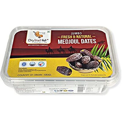 Dry Fruit Hub Medjoul Dates 400Gm, Medjool Dates, Jumbo Medjoul Khajoor, Dates Dry Fruits,Medjool Khajur, Fresh