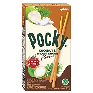Pocky Matcha Green Tea,Coconut & Brown Sugar, Strawberry, Chocolate Covered Biscuit Sticks, 47G Each