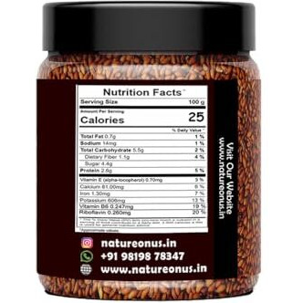 Natureonus Halim Seeds 350Gms | Aliv Seeds For Eating | Haleem Seeds | Garden Cress Seeds| Asaliya Seeds | Rich In Fibre And Omega -3 |Immunity Booster | Rich In Calcium