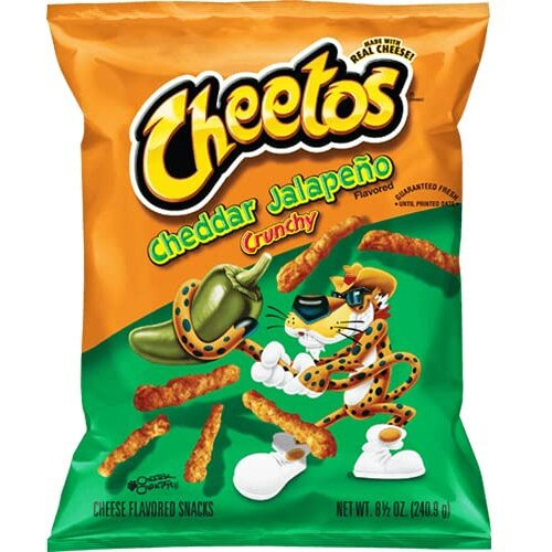 Cheetos Cheddar Jalapeno Crunchy Chester Cheetah, 2 X 226.8 G