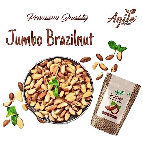 Agile Organic Exotic Nut Combo - 250 Gm Classic Nuts Combo (Macadamia Nut, Pecan Nut, Pine Nut, Hazel Nut, Brazil Nut) 50G Each Trial Pack