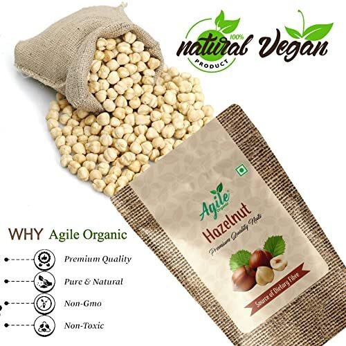 Agile Organic Exotic Nut Combo - 250 Gm Classic Nuts Combo (Macadamia Nut, Pecan Nut, Pine Nut, Hazel Nut, Brazil Nut) 50G Each Trial Pack