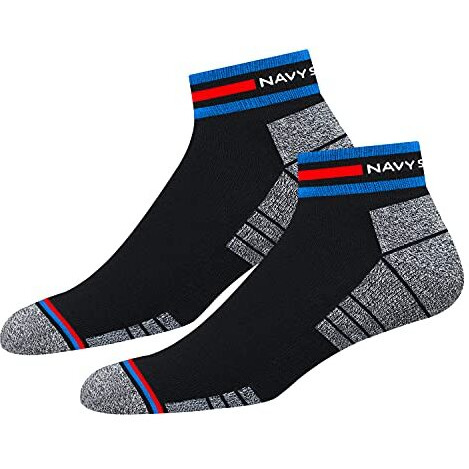Navysport Men's Ankle Length Cotton Socks (Pack Of 4) (Nso-4_Multicolour)