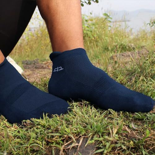 Heelium Bamboo Socks For Men | Ankle Length | Odour-Free & Breathable | Padded Base & Anti-Bacterial | 3X Softer Than Cotton Socks, Multicolor
