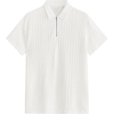 Tagdo Men's Jacquard Chain Polo Shirt (Rf-Chain-Jqrd-2020-White-Xl)