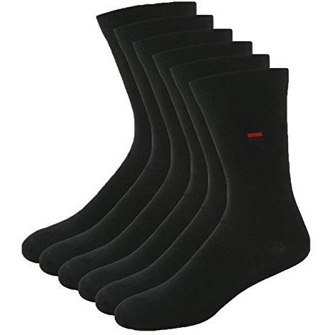 Navysport Men's Regular Cotton Blend Socks (Pack Of 3) (Pf-B-1_Black)