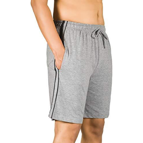 0-Degree Men's Regular Fit Shorts With Zip Pocket 36-38 Inch Waist Light Melange