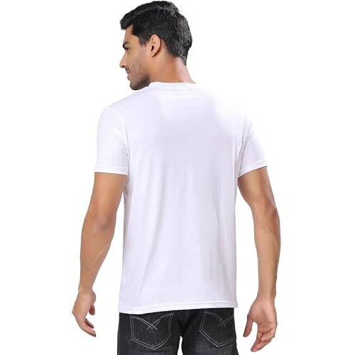London Hills Men T-Shirt || Tshirt For Men || Plain T Shirt (Pack Of 1) White