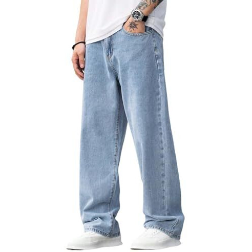 Kotty Men's Solid Regular Fit Mid Distressed Fashionable Trendy Denim Jeans(Blue,30)