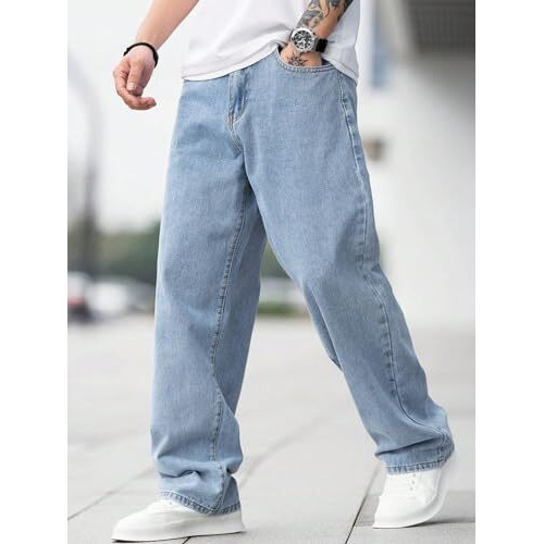 Kotty Men's Solid Regular Fit Mid Distressed Fashionable Trendy Denim Jeans(Blue,30)