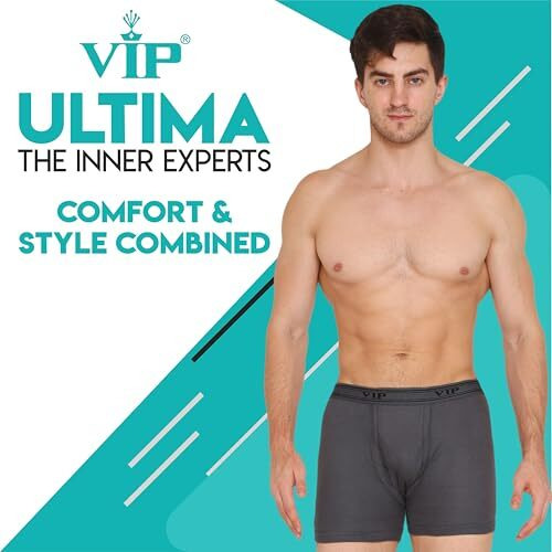 Vip Men's Cotton Trunks (Pack Of 5) (Ultima_Color May Vary_90Cm)