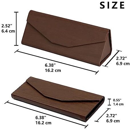 Anzailala Sunglass Case Specs Case For Men Women Foldable Eyeglass Case Hard Shell Portable Specs Cover Eyeglass Case Lightweight
