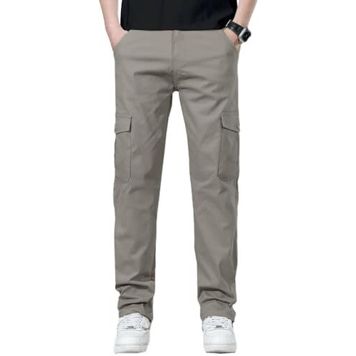 Toplot Men's Cotton Cargo Pants || Cargo For Men || Straight-Leg Cargo For Men || Men Cargo Pant (Men-Cargo-5212-Dolphin-32)