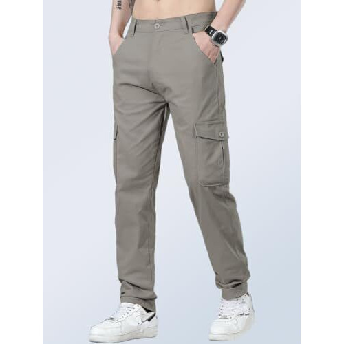 Toplot Men's Cotton Cargo Pants || Cargo For Men || Straight-Leg Cargo For Men || Men Cargo Pant (Men-Cargo-5212-Dolphin-32)