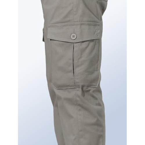 Toplot Men's Cotton Cargo Pants || Cargo For Men || Straight-Leg Cargo For Men || Men Cargo Pant (Men-Cargo-5212-Dolphin-32)
