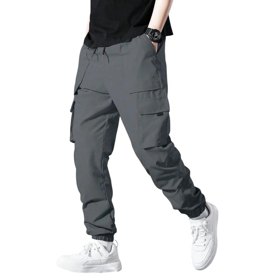 Samfor Track Pants For Men || Men Track Pants || Men Stylish Track Pant || Cargo Track Pant For Men || Track Pant With Multiple Pockets (In, Alpha, L, Regular, Dark Grey)