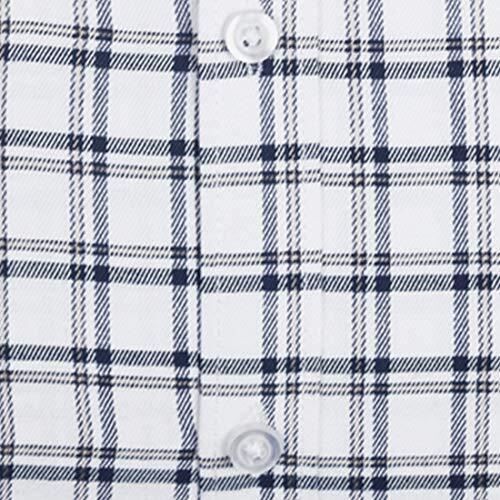 Accox Men's Half Sleeves Formal Regular Fit Cotton Check Shirt(Multi,Go547_42)