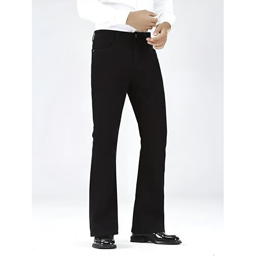 Ben Martin Black Bootcut Wide Leg Bell Bottom Jeans For Men - Size 32