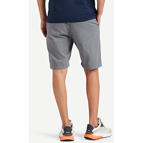Amazon Brand - Symbol Men's Regular Fit Cotton Shorts (Ss17Trs11-04_Grey_32)