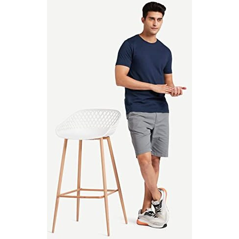 Amazon Brand - Symbol Men's Regular Fit Cotton Shorts (Ss17Trs11-04_Grey_32)