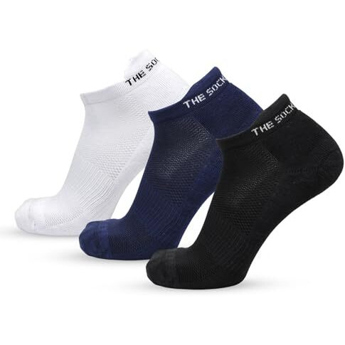 The Sock Street Bamboo Socks For Men | Ankle Length Low Cut Premium Material | Odour-Free, Breathable & Durable | Padded Base & Anti-Bacterial | 3X Softer Than Cotton Socks | Pack Of 3 | Multi