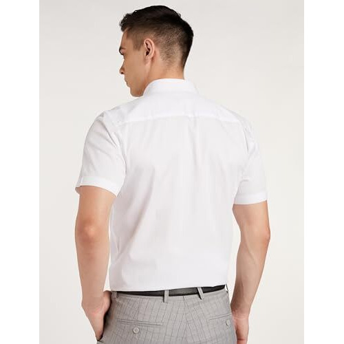 Amazon Brand - Symbol Men's Solid Regular Shirt (Ss20-Sym-Fs-03_Epp-1A (Hs)_White 40)
