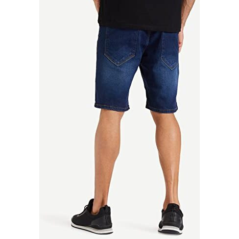 Amazon Brand - Symbol Men's Relaxed (Ad-Shr-435_Medium Blue 4_34)
