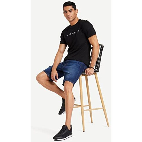 Amazon Brand - Symbol Men's Relaxed (Ad-Shr-435_Medium Blue 4_34)
