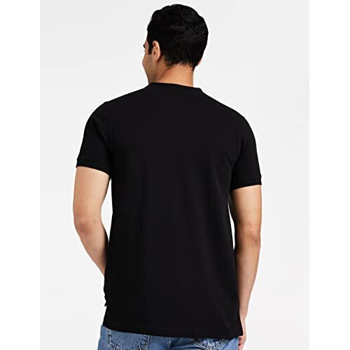 Amazon Brand - Symbol Men's Solid Regular Polo Shirt (Aw19Mcpo_Jet Black Xl)