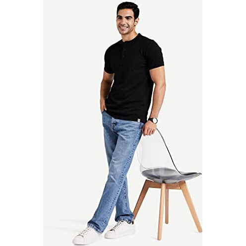 Amazon Brand - Symbol Men's Solid Regular Polo Shirt (Aw19Mcpo_Jet Black Xl)