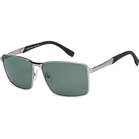 Vincent Chase Eyewear By Lenskart | Green Rectangular Stylish Sunglasses | Polarization & Uv Protected | For Men & Women | Large | Vc S13969