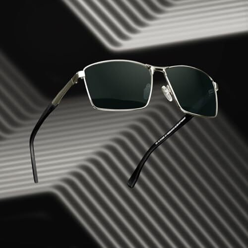 Vincent Chase Eyewear By Lenskart | Green Rectangular Stylish Sunglasses | Polarization & Uv Protected | For Men & Women | Large | Vc S13969