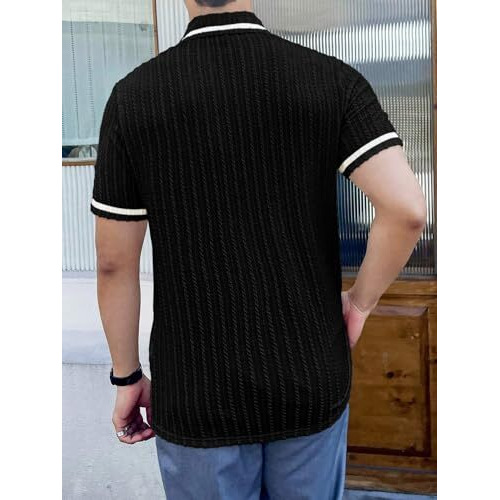 Greciilooks Regular Fit Plain Casual For Men Stylish Latest | Half Sleeve T Shirt (Gl-Mt-1143_Black