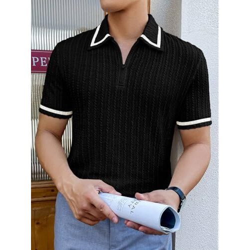Greciilooks Regular Fit Plain Casual For Men Stylish Latest | Half Sleeve T Shirt (Gl-Mt-1143_Black