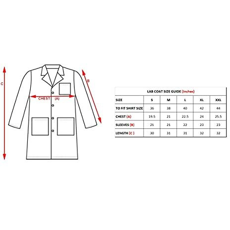 Q3 Casual Style Apron Lab Coat Wrinkle Resistant Poly Cotton Unisex Full Sleeves (Medium - 38), White