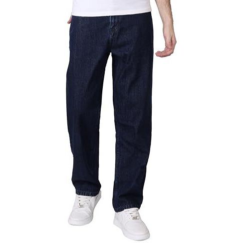 I'sol MenS Loose Baggy Fit Wide Legged Jeans