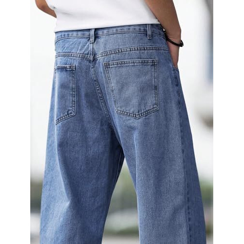 Kotty Men's Vintage Wash With A Modern Twist Faded Jeans(Blue,32)