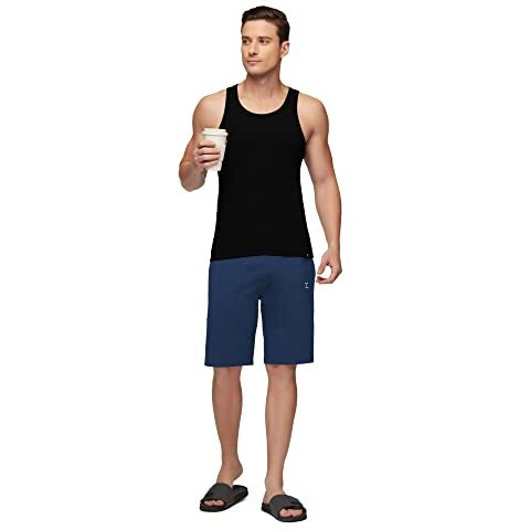 Xyxx Men's Super Combed Cotton Round Neck Ribbed Vest - High Moisture Absorbing Innerwear For Men With Anti-Microbial Silver Finish