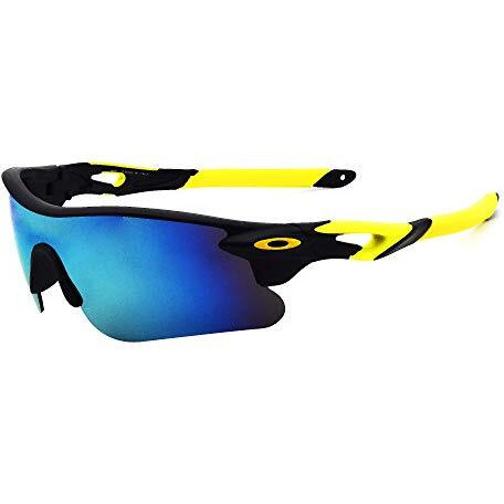Peter Jones Blue Sports Unisex Sunglasses | Polarized Lenses & Polycarbonate Frame | 100% Uv Protection For Driving, Sports & Cycling (Model M007Y)