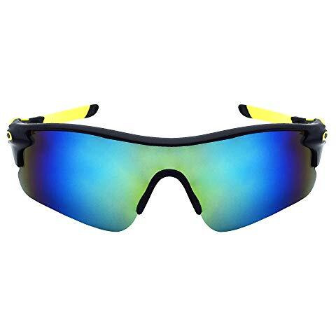 Peter Jones Blue Sports Unisex Sunglasses | Polarized Lenses & Polycarbonate Frame | 100% Uv Protection For Driving, Sports & Cycling (Model M007Y)