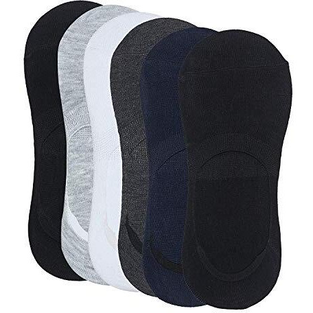 Creature Anti-Slip Unisex Cotton Invisible No Show Cotton Loafer Socks With Anti Slip Silicon Grip Multi-Color Pack Of 6 (Scs-2502)