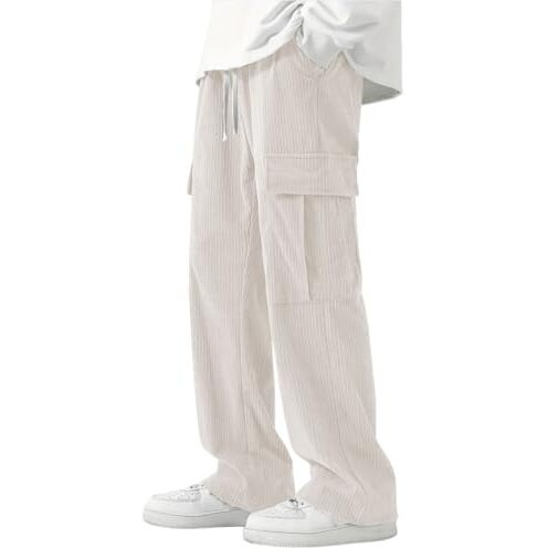 Greciilooks Cargo For Men | Men Cargo Pants | Men Cargo Pants | Men Cargo | Trousers For Men | Baggy Cargo Pants For Men | Cargos For Men (Gl-Tp-1126-M-Maroon) Cream