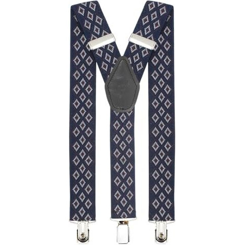 Peluche Voguish Blue Color Suspender For Men |Freesize - 3.5Cm Width And 110Cm Length