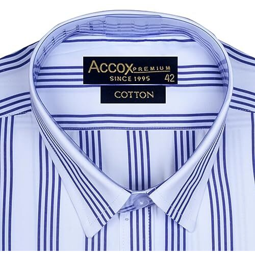 Accox Men's Cotton Half Sleeves Striped Checkred Regular Fit Formal Shirt For Men(Gcr275_42) Multicolour