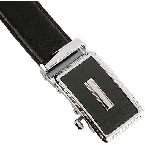 Labnoft Men's Pu Leather Auto Lock Belt (Belt-003-Xl) (Black)